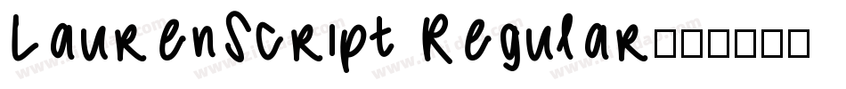 LaurenScript Regular字体转换